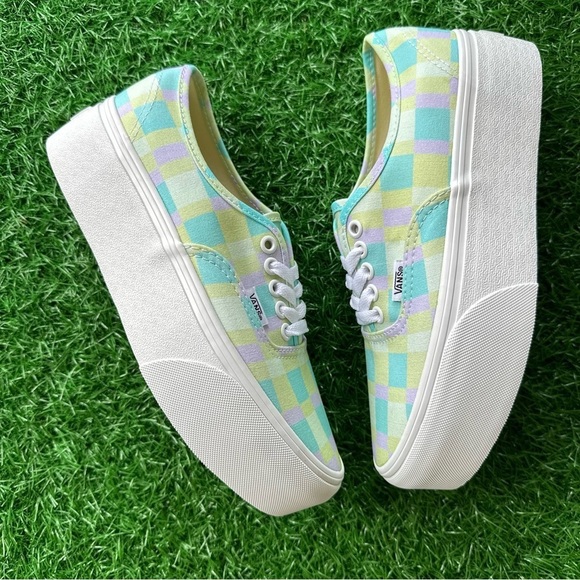 💫Vans Authentic Stacked Pastel Picnic Mixed Plaid SEND OFFERS - Picture 4 of 9